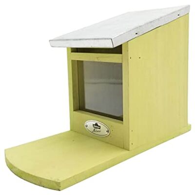 Dehner Natura Eekhoornvoederhuis, ongeveer 12,5 x 18,5 x 25 cm, grenenhout-plexiglas, groen Dehner Natura Eekhoornvoederhuis, ongeveer 12,5 x 18,5 x 25 cm, grenenhout-plexiglas, groen