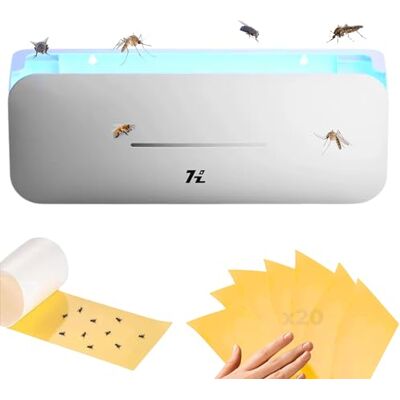 MAGIC SELECT Elektrische Muggenlamp 220V, Insectenwerend Middel, 10W Power Fly Killer, 365nm UV-licht, vrij Van Chemicaliën, Geldig voor Binnen en Buiten, 50m-100m2. (20 vellen inbegrepen) Elektrische vliegenmepper, 220 V, insectenbescherming, zelfkleve MAGIC SELECT Elektrische Muggenlamp 220V, Insectenwerend Middel, 10W Power Fly Killer, 365nm UV-licht, vrij Van Chemicaliën, Geldig voor Binnen en Buiten, 50m-100m2. (20 vellen inbegrepen) Elektrische vliegenmepper, 220 V, insectenbescherming, zelfkleve
