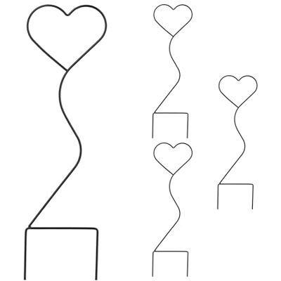 RELAXDAYS Plant Support Hart Set 4 - Tuindecoratie RELAXDAYS Plant Support Hart Set 4 - Tuindecoratie