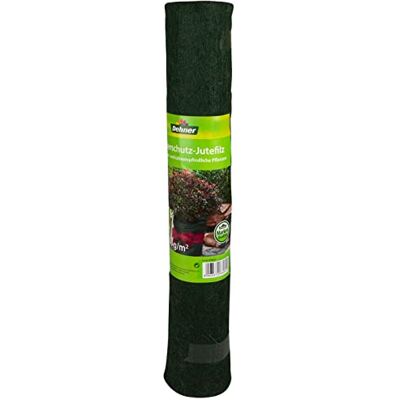 Dehner Winterbescherming, jutevilt, ongeveer 150 x 50 cm, ongeveer 250 g per m², natuurlijk materiaal, groen Dehner Winterbescherming, jutevilt, ongeveer 150 x 50 cm, ongeveer 250 g per m², natuurlijk materiaal, groen