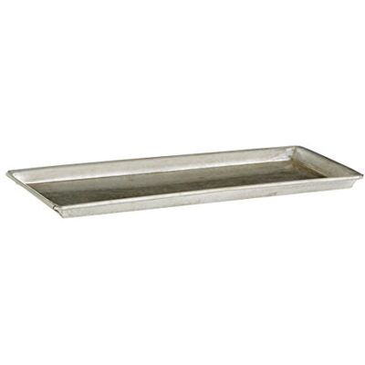 Dehner Pot onderzetter, ca. 60 x 18 cm, zink, zilver Dehner Pot onderzetter, ca. 60 x 18 cm, zink, zilver