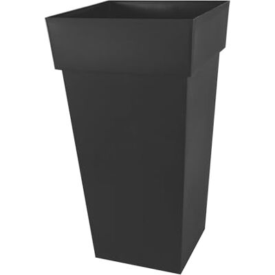EDA Plastics pot TOSCANE XXL vierkant antraciet grijs 43,3 x 43,3 x 80 cm 98 l EDA Plastics pot TOSCANE XXL vierkant antraciet grijs 43,3 x 43,3 x 80 cm 98 l