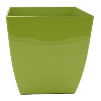 The HC Companies 20,5 cm Aria vierkante zelfbewaterende plantenbak plastic plantenpot voor binnen en buiten, planten, bloemen, kruiden, glanzend groen The HC Companies 20,5 cm Aria vierkante zelfbewaterende plantenbak plastic plantenpot voor binnen en buiten, planten, bloemen, kruiden, glanzend groen