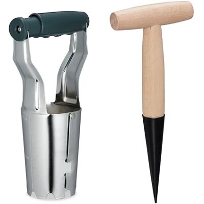 Relaxdays - Bulb planting set - Groen - Hout - Tuingereedschapset Relaxdays - Bulb planting set - Groen - Hout - Tuingereedschapset
