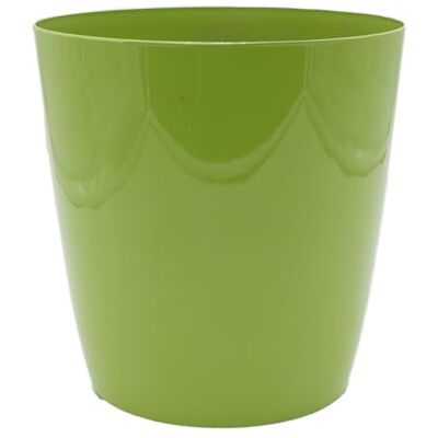 The HC Companies Aria ronde zelfbewaterende plantenbak van 20 cm plastic plantenpot voor binnen en buiten, planten, bloemen, kruiden, glanzend groen The HC Companies Aria ronde zelfbewaterende plantenbak van 20 cm plastic plantenpot voor binnen en buiten, planten, bloemen, kruiden, glanzend groen