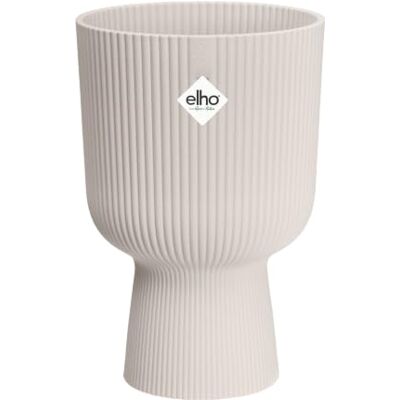 Elho Vibes Fold Coupe 14cm Bloempot Linen White Ø 13.9 x H 21 cm Geschikt voor Binnen 100% Gerecycled Plastic Elho Vibes Fold Coupe 14cm Bloempot Linen White Ø 13.9 x H 21 cm Geschikt voor Binnen 100% Gerecycled Plastic