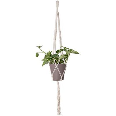 Artevasi MACRAME ENKELE VIERKANTE KNOOP WIT 100CM Artevasi MACRAME ENKELE VIERKANTE KNOOP WIT 100CM