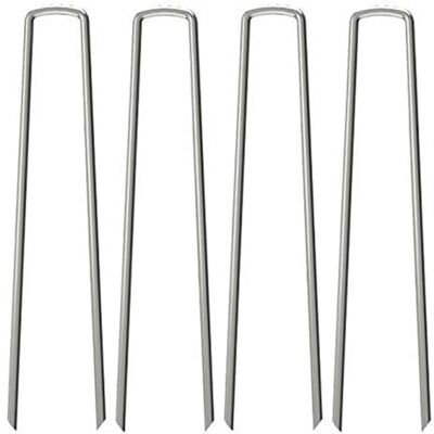 OK5STAR 50 stuks 12 inch tuinpalen, zwaar belastbare tuin landschap nietjes palen pinnen gegalvaniseerd landschap stof nietjes graszode grond nietje voor het verankeren van onkruidbarrièrestof OK5STAR 50 stuks 12 inch tuinpalen, zwaar belastbare tuin landschap nietjes palen pinnen gegalvaniseerd landschap stof nietjes graszode grond nietje voor het verankeren van onkruidbarrièrestof