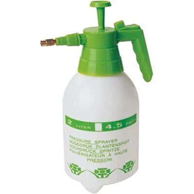 BAKAJI Drukspuit, verstuiver, verstuiver, pesticide, spuitapparaat, druksproeier, ergonomische handgreep voor planten, tuin en outdoor, 2 liter BAKAJI Drukspuit, verstuiver, verstuiver, pesticide, spuitapparaat, druksproeier, ergonomische handgreep voor planten, tuin en outdoor, 2 liter