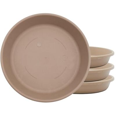The HC Companies Bloempotschotels plastic plantenschotel voor buiten en binnen traditioneel ontwerp plantenpotbakken voor waterafvoer duurzame en stijlvolle ronde plantenbak (20,3 cm zandsteen) The HC Companies Bloempotschotels plastic plantenschotel voor buiten en binnen traditioneel ontwerp plantenpotbakken voor waterafvoer duurzame en stijlvolle ronde plantenbak (20,3 cm zandsteen)