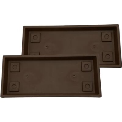 The HC Companies Rechthoekige Schotel, Chocolade, 44,5 cm (Pack van 2) The HC Companies Rechthoekige Schotel, Chocolade, 44,5 cm (Pack van 2)