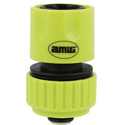 Amig Snelkoppeling voor tuinslangen 1/2" Met kliksysteem Snelle en eenvoudige aansluiting voor tuinslangen ABS-kunststof Pistachegroen Amig Snelkoppeling voor tuinslangen 1/2" Met kliksysteem Snelle en eenvoudige aansluiting voor tuinslangen ABS-kunststof Pistachegroen