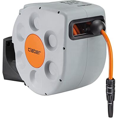 Claber Rotoroll Evolution 20m , automatische muurhaspel met langzame opwikkeling Claber Rotoroll Evolution 20m , automatische muurhaspel met langzame opwikkeling