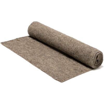 La cordeline Mulchvilt, 100% wol, 40 cm x 2 m, 600 g/m², voor bescherming van struiken en aanplant in tuin en moestuin, naturel La cordeline Mulchvilt, 100% wol, 40 cm x 2 m, 600 g/m², voor bescherming van struiken en aanplant in tuin en moestuin, naturel