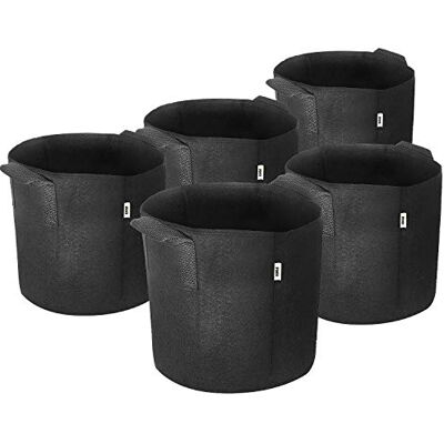iPower Beluchtingscontainer met riemhandgrepen voor tuin en planten, zwart, 5 gallon iPower Beluchtingscontainer met riemhandgrepen voor tuin en planten, zwart, 5 gallon