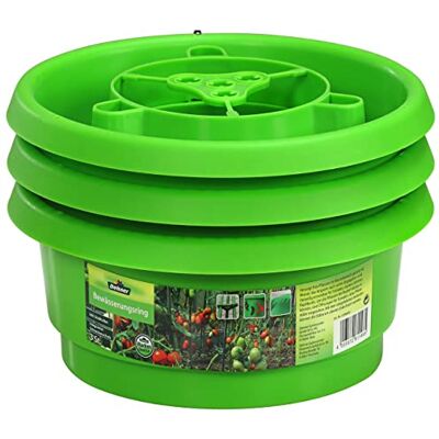Dehner Irrigatiering met slakkenbescherming, 3 stuks, elk Ø 24 cm, hoogte 9 cm, kunststof, groen Dehner Irrigatiering met slakkenbescherming, 3 stuks, elk Ø 24 cm, hoogte 9 cm, kunststof, groen