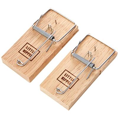Pest-Stop Little Nipper Mouse Trap Super Strength Wooden Traps for Indoors Durable Reusable Snap Traps Mice Trap for Rodent Control Mousetraps for Home and Office Pack of 2 Pest-Stop Little Nipper Mouse Trap Super Strength Wooden Traps for Indoors Durable Reusable Snap Traps Mice Trap for Rodent Control Mousetraps for Home and Office Pack of 2