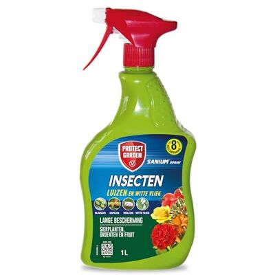PROTECT GARDEN Sanium Spray 1L Insecten Bestrijdingsmiddel Voor Sierplanten, Groenten en Fruit Insectenspray Tegen o.a. Bladluis en Wolluis Werkt in 1 uur Tot 8 Weken Bescherming PROTECT GARDEN Sanium Spray 1L Insecten Bestrijdingsmiddel Voor Sierplanten, Groenten en Fruit Insectenspray Tegen o.a. Bladluis en Wolluis Werkt in 1 uur Tot 8 Weken Bescherming