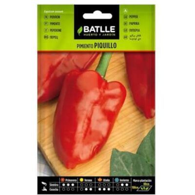 Semillas Batlle Batlle groentezaden Paprika Piquillo de Lodosa (300 zaden) Semillas Batlle Batlle groentezaden Paprika Piquillo de Lodosa (300 zaden)