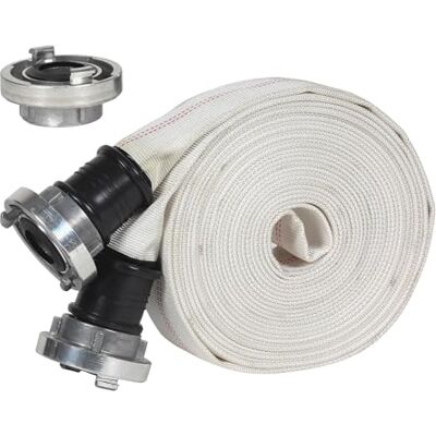 Einhell Original 10 m geweven slang Geweven slang / bouw-slang / platte slang 3x snelkoppeling 1 1/2" binnendraad op Storz Ø 38 mm max. 10 bar Einhell Original 10 m geweven slang Geweven slang / bouw-slang / platte slang 3x snelkoppeling 1 1/2" binnendraad op Storz Ø 38 mm max. 10 bar