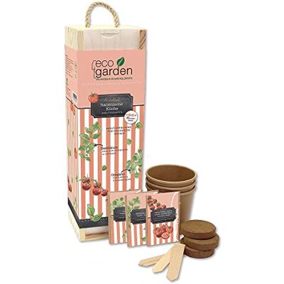 Feel Green WE CREATE NATURE ecogarden, Italiaanse keuken, biologische zaden, planten uit de houten kist 35,5 x 10 x 10 cm, Made in Austria, duurzaam cadeau-idee, groeien je eigen/kweekset, hout Feel Green WE CREATE NATURE ecogarden, Italiaanse keuken, biologische zaden, planten uit de houten kist 35,5 x 10 x 10 cm, Made in Austria, duurzaam cadeau-idee, groeien je eigen/kweekset, hout