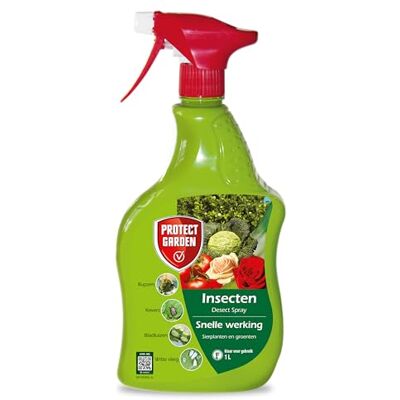 PROTECT GARDEN Desect Spray 1L Insecten Bestrijdingsmiddel Voor Groenten en Sierplanten Insectenspray Tegen o.a. Luizen, Rupsen, Kevers en Buxusmot Snelle werking PROTECT GARDEN Desect Spray 1L Insecten Bestrijdingsmiddel Voor Groenten en Sierplanten Insectenspray Tegen o.a. Luizen, Rupsen, Kevers en Buxusmot Snelle werking