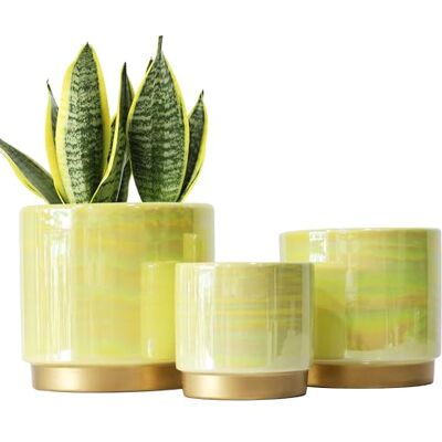 Gepege Binnenpotten voor planten, keramische plantenbak met drainagegat, 15,2 cm + 5,0 inch+4,0 inch. Succulente orchidee bloempot Rainbow Pearl Glaze Gepege Binnenpotten voor planten, keramische plantenbak met drainagegat, 15,2 cm + 5,0 inch+4,0 inch. Succulente orchidee bloempot Rainbow Pearl Glaze