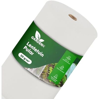 GARDENIX Kweekbed, vlies, ademend, 30 g/m², tuinvlies, 1,1 x 100 m (110 m²), bevordert een gezonde groei, voor afdekken van verhoogde bedden, beschermt planten, bloemen en groenten tegen kou, vorst en GARDENIX Kweekbed, vlies, ademend, 30 g/m², tuinvlies, 1,1 x 100 m (110 m²), bevordert een gezonde groei, voor afdekken van verhoogde bedden, beschermt planten, bloemen en groenten tegen kou, vorst en