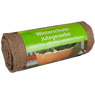 Dehner Winterbescherming met decor, jute stoffen zak, ca. 300 x 105 cm, bruin Dehner Winterbescherming met decor, jute stoffen zak, ca. 300 x 105 cm, bruin