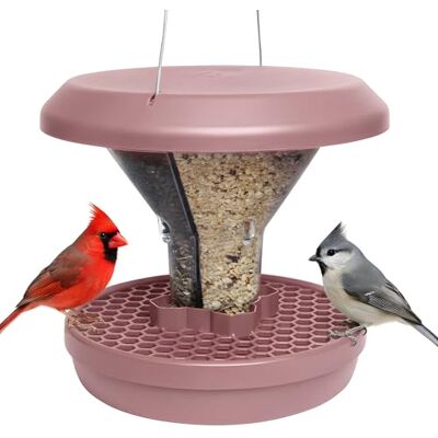 SWISSINNO Vogelvoeder Davos SMART BIRDS Hangende Schone Voederplek Muizen- en Rattenbestendig Voor Roodborstjes, Nigerzaad Sterk en Betrouwbaar Dubbele Voedselkamers Dusty Rose SWISSINNO Vogelvoeder Davos SMART BIRDS Hangende Schone Voederplek Muizen- en Rattenbestendig Voor Roodborstjes, Nigerzaad Sterk en Betrouwbaar Dubbele Voedselkamers Dusty Rose