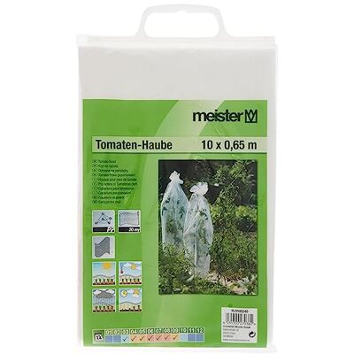 Meister Connex FLOR80240 Tomatenfoliekap 10 x 0,65 m 20 my PE met ventilatiegaten voor het kweken van tomatenplanten ondersteunt het rijpingsproces/rijpkap/tomaten-beschermkap / FLOR80240 Voor het kweken van tomatenplanten – ondersteunt het rijpingsproc Meister Connex FLOR80240 Tomatenfoliekap 10 x 0,65 m 20 my PE met ventilatiegaten voor het kweken van tomatenplanten ondersteunt het rijpingsproces/rijpkap/tomaten-beschermkap / FLOR80240 Voor het kweken van tomatenplanten – ondersteunt het rijpingsproc