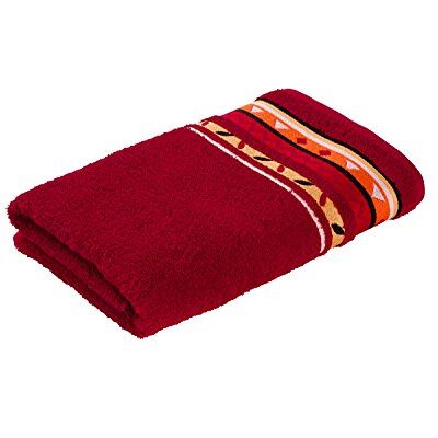 Möve Frottana Country - ruby - 67 x 140 cm - Badhanddoek Möve Frottana Country - ruby - 67 x 140 cm - Badhanddoek