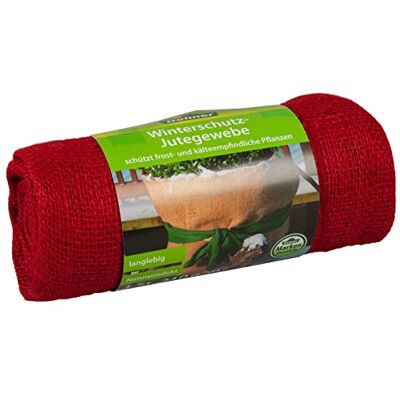 Dehner Winterbescherming met decoratie, jute stoffen zak, ca. 105 x 300 cm, rood Dehner Winterbescherming met decoratie, jute stoffen zak, ca. 105 x 300 cm, rood