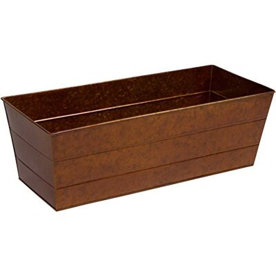 Trademark Innovations 22" Gegalvaniseerde Venster Doos Bloem Planter door Trademark Innovations 22" Gegalvaniseerde Venster Doos Bloem Planter door