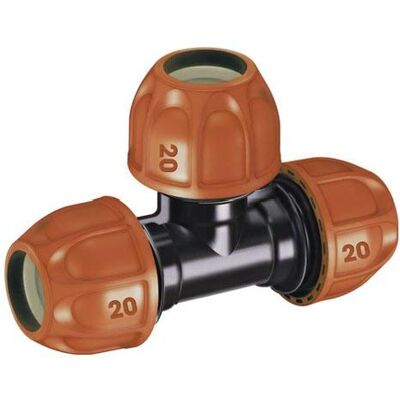 Claber 90323 T-stuk voor 20mm buizen - Irrigatiesysteem Claber 90323 T-stuk voor 20mm buizen - Irrigatiesysteem