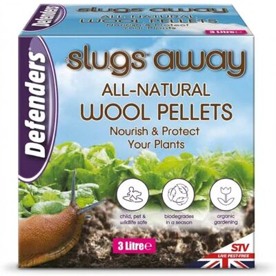 Defenders Volledig natuurlijke naaktslakken weg wolpellets 3 liter, slug afschrikmiddel, beschermt tuinen en planten tegen slakken en slakken, blauw Defenders Volledig natuurlijke naaktslakken weg wolpellets 3 liter, slug afschrikmiddel, beschermt tuinen en planten tegen slakken en slakken, blauw