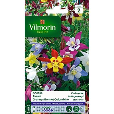 Vilmorin 5135842 Ancolie ster, gevarieerd, meerkleurig, 90 x 2 x 160 cm Vilmorin 5135842 Ancolie ster, gevarieerd, meerkleurig, 90 x 2 x 160 cm