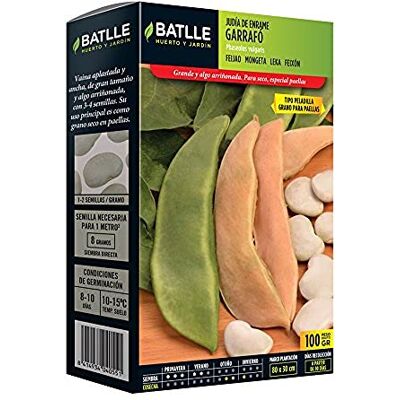 Semillas Batlle Batlle groentezaden bonen garrofo (100 g) bonen pitten Semillas Batlle Batlle groentezaden bonen garrofo (100 g) bonen pitten