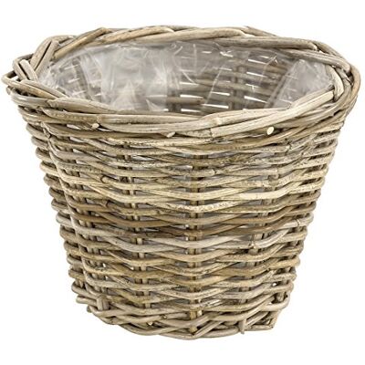 Dehner rotantpot 29 x 29 x 20 cm bruin Dehner rotantpot 29 x 29 x 20 cm bruin