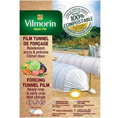 Vilmorin Forceertunnelfolie 2 m x 4 m Graanmeel Dikte 20µm -100% biologisch afbreekbaar Vilmorin Forceertunnelfolie 2 m x 4 m Graanmeel Dikte 20µm -100% biologisch afbreekbaar