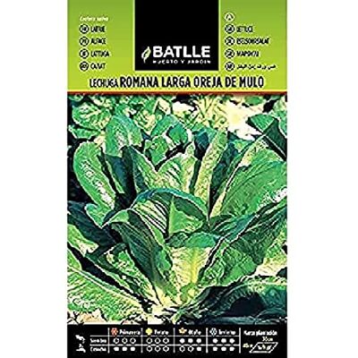Semillas Batlle Batlle groentezaden Romeinse salade oreja de mulo (5600 zaden) Semillas Batlle Batlle groentezaden Romeinse salade oreja de mulo (5600 zaden)