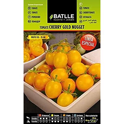 Semillas Batlle Línea Especial Tomatenzaden Tomaat Golden Nugget, geel Semillas Batlle Línea Especial Tomatenzaden Tomaat Golden Nugget, geel