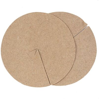 La cordeline CJN10E mulchschijven, jutevilt, diameter 30 cm, 700 g/m², 2 stuks La cordeline CJN10E mulchschijven, jutevilt, diameter 30 cm, 700 g/m², 2 stuks