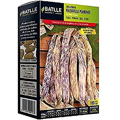 Semillas Batlle Batlle Groentezaden dwergbonen Maravilla Piamonte (100g) Semillas Batlle Batlle Groentezaden dwergbonen Maravilla Piamonte (100g)