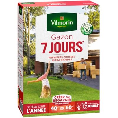 Vilmorin 4460714 Gazon 7 dagen, groen, 1 kg Vilmorin 4460714 Gazon 7 dagen, groen, 1 kg