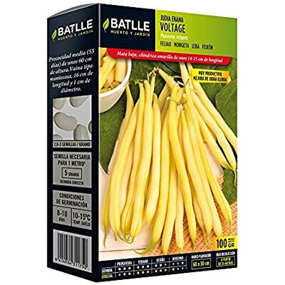 Semillas Batlle Batlle groentezaden dwergboon Ilerda geel (100g) Semillas Batlle Batlle groentezaden dwergboon Ilerda geel (100g)
