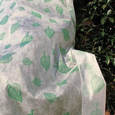 TENAX Ortoclima Decò, beschermend vlies voor planten, gewicht 30 g/m², 1,60 x 10 m, groene bladeren, vliesstof, winter, wit/groen TENAX Ortoclima Decò, beschermend vlies voor planten, gewicht 30 g/m², 1,60 x 10 m, groene bladeren, vliesstof, winter, wit/groen