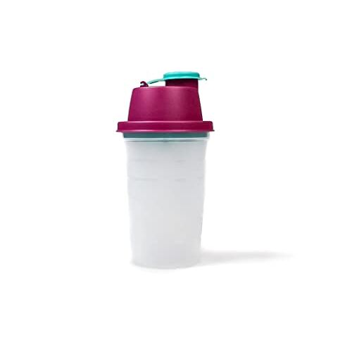 Tupperware Bakken Mix-Fix Mini 250 ml transparant paars versheid mix mini shaker shaky