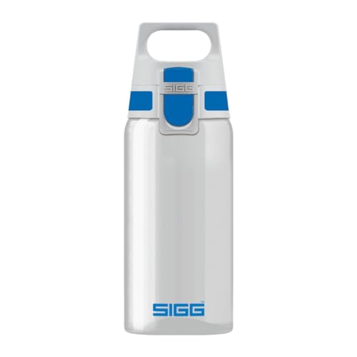 SIGG Total Clear ONE Blue drinkfles (0,5 l), gifvrije en lekvrije drinkfles, lichte drinkfles van Tritan, blauw