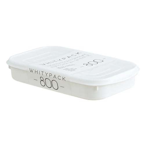 Wilitto 1/2 Pcs Voedsel Opslag & Voedsel Prep Containers, Herbruikbare Maaltijd Prep Containers Rechthoek Portie Box Sets Voedsel Opslag Trays Magnetron Veilig Picknick Fruit Snack Bento Box 800ML